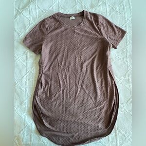 Wilfred swiss dot short sleeve tunic with textured weave (Sz M)